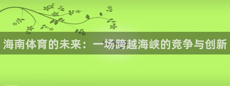 海南体育的未来：一场跨越海峡的竞争与创新